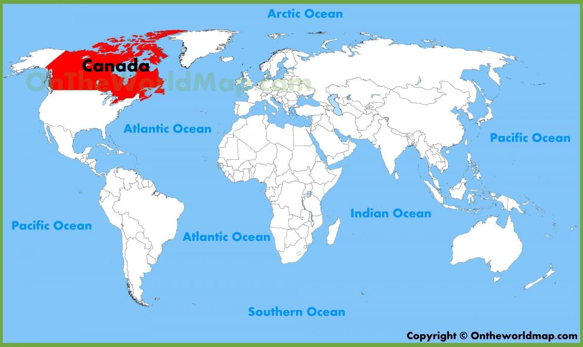 Canada word map