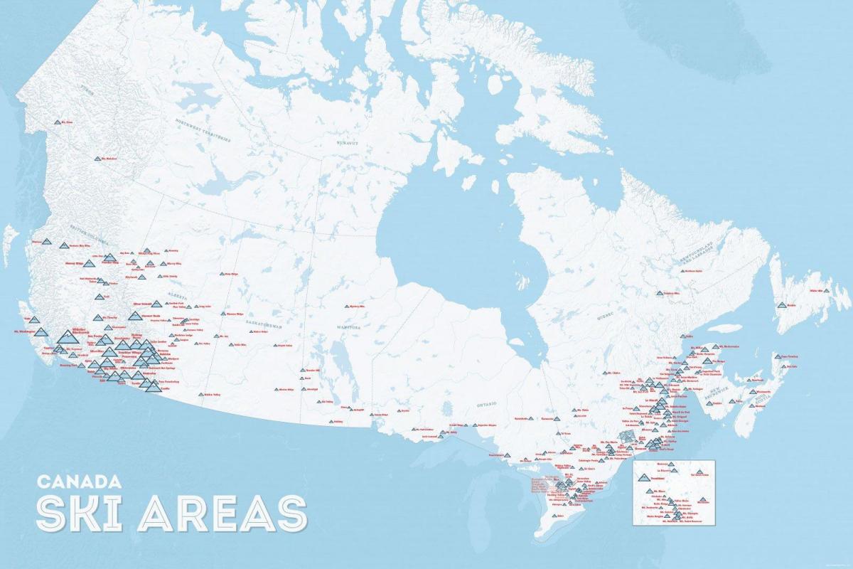 Canada ski resorts map