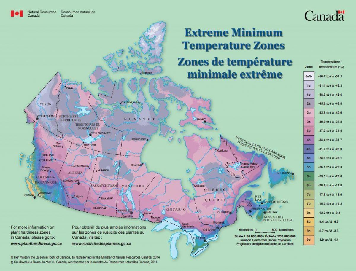 map of Canada wind