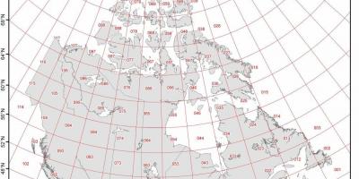 Map of Canada latitude