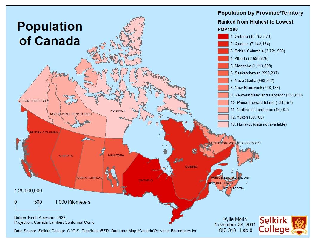 What Is The Urban Population Of Canada