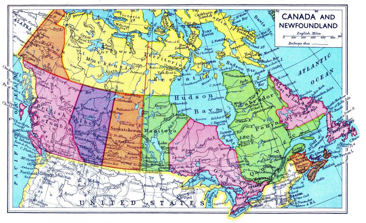 map of Canada flood