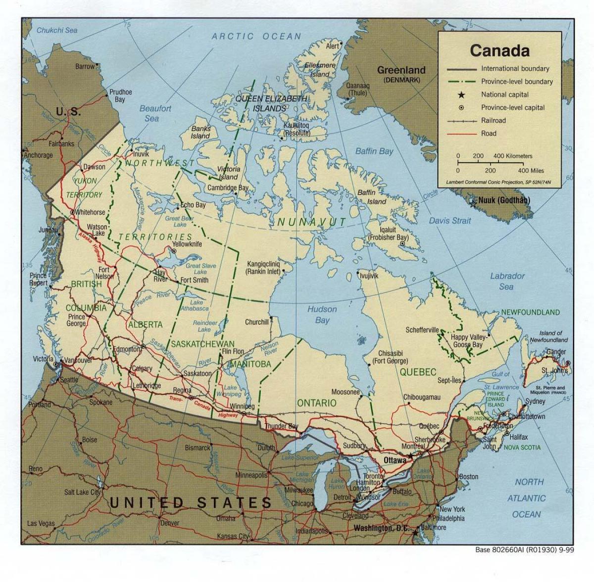 trans Canada highway map