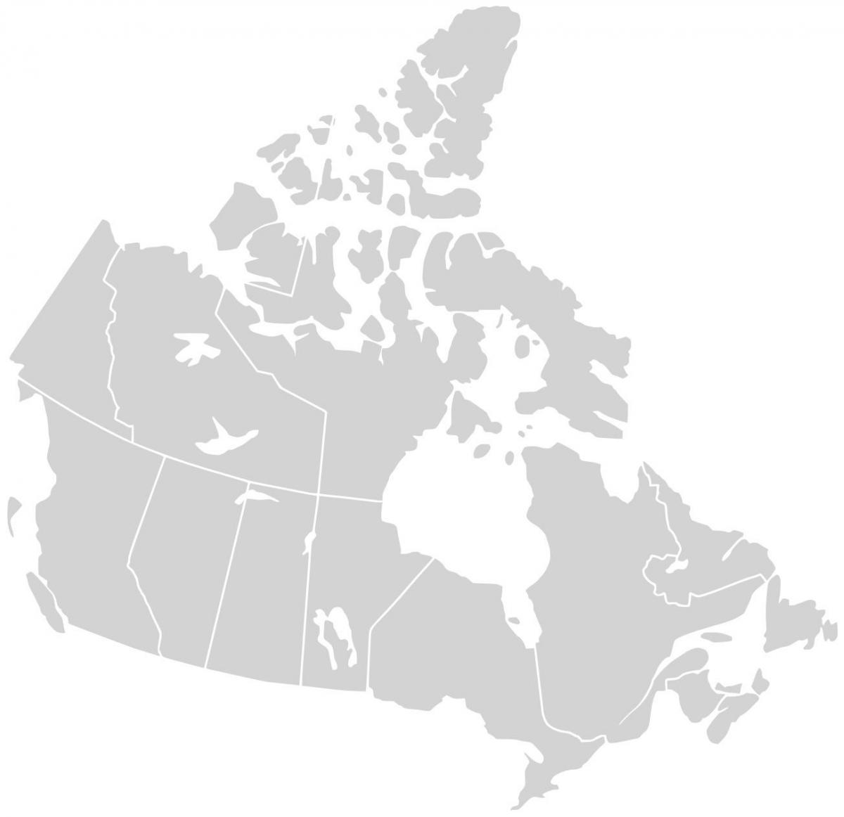 map of Canada vector
