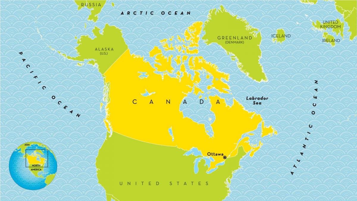 children's map of Canada