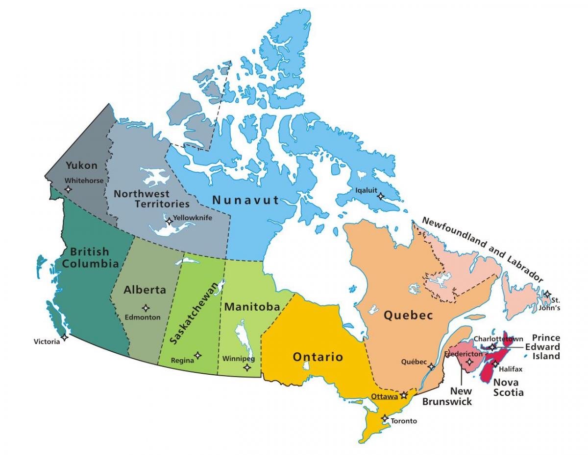 Canada schools map