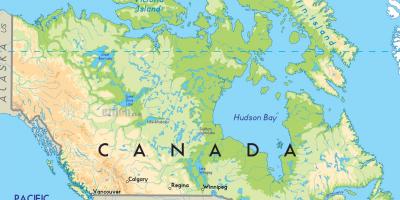 Canada in a map