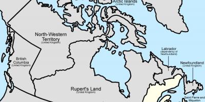 Map of Canada 1867