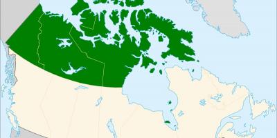 Northern Canada map
