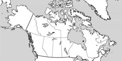 Blank map of Canada to label